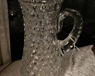 Vintage Brilliant cut crystal pitcher