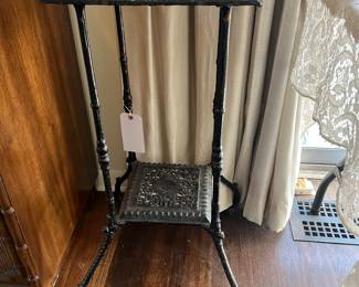 Antique Plant Stand with marble top NICE