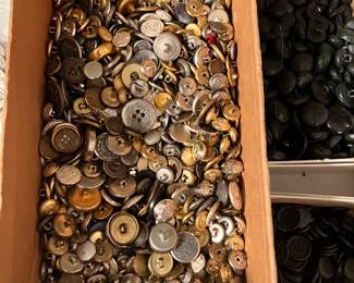 Vintage New Old Stock Metal Buttons