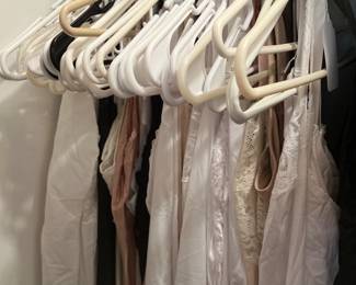 Large Selection of Vintage Slips, Half Slip and pantaloons Larger Sizes