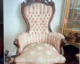 One of a pair of Victorian Arm Chairs