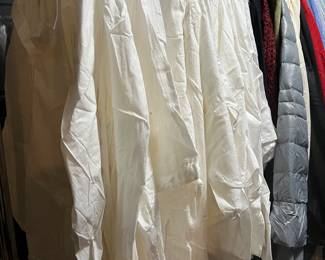 Large selection of ladies cotton white dress vlouses with ruffles and more