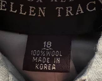 Powder Blue Ellen Tracy wool Jacket