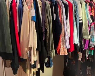 Ladies clothing sizes 14-3X Silks, wool, leather. knits and more