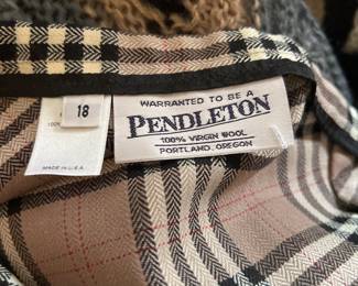 Pendleton wool skirt size 18