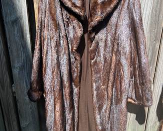 Full length mink coat