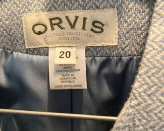 Orvis ladies jacket size 20
