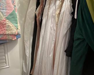 Large Selection of Vintage Slips Half Slips and pantaloons Large Sizes