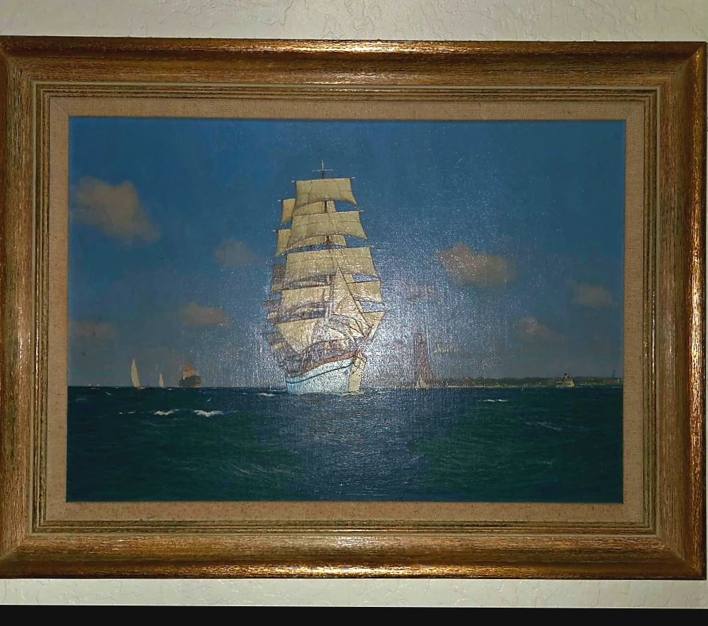 Antique German oil