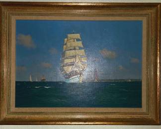 Antique German oil