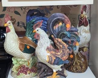 Ceramic Roosters