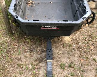 Black Lawnmower Trailer