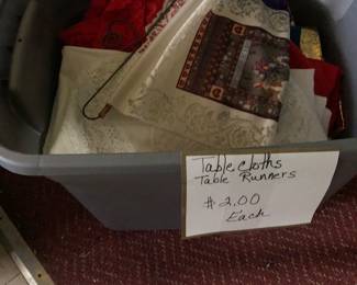 Linens - Tablecloths and Table Runners