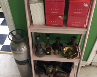 Avon flower pots, Bell, Candle Holders, Etc