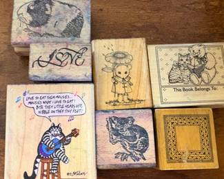 Craft stamps for card making/scrapbooking