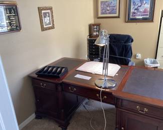Two-sided executive desk