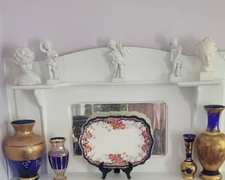 Offered here are beautiful Cobalt Murano Trefuochi Glass Vases 