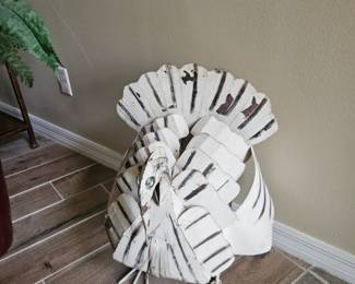 Very cool metal turkey. Advertised $40 but if you say you saw this photo and show it to us I will sell to you for $30
