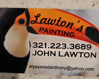 This is the flip side of our old business card. We also paint homes. Inside and out