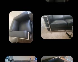 And my son sent me this so it has all the pieces if you want to zoom in. Pet free and smoke free home. But this is  very old sofa set. No tears or rips. Excellent condition