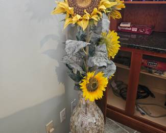 Tall floor vase with sunflowers 
$75
SUNDAY PRICE $45