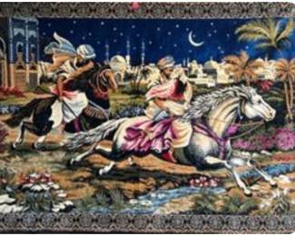 Arabian Nights Tapestry made in Italy