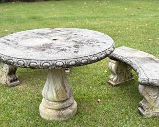 Table w/ 3 benches