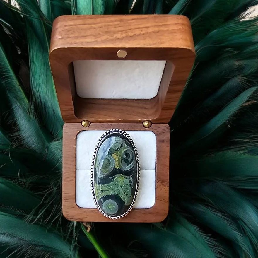  01 Africian Kambaba Jasper Ring Tested 