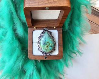 Green Chrysoprase Ring Tested