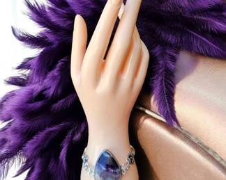 Amethyst Bracelet With Toggle Closure Tested