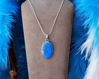 Oval Lapis Lazuli Necklace Tested
