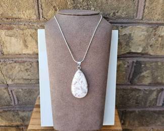 Tear Drop Mexican Laguna Lace Necklace Tested