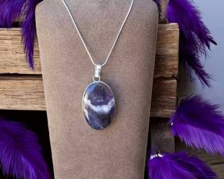 Chevron Amethyst Necklace Tested