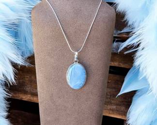 Owhyee Blue Opal Necklace Tested