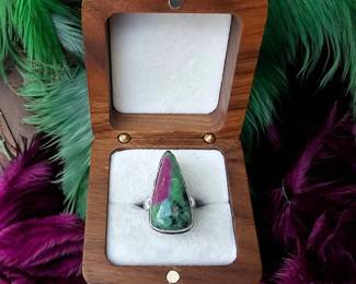 Ruby In Zoisite Ring Tested