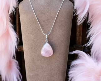 Pink Rose Quartz Necklace Tested