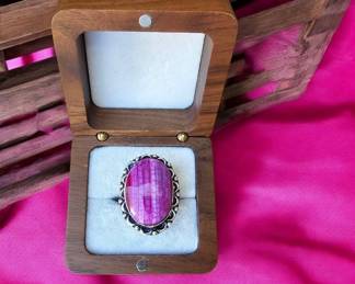 Pink Botswana Ring Tested