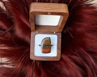 Moroccan Seam Agate Ring Tested