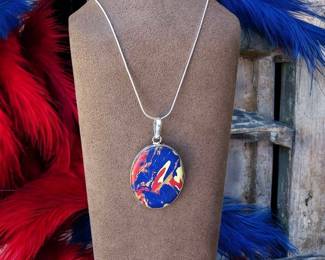 02 Bold Colors Mosaic Jasper Necklace Tested
