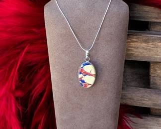 Graffiti Style Mosaic Jasper Necklace Tested