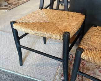 MCM Italian Gio Ponti Rush Nesting Stools