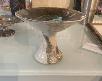 Vintage Studio Art Footed Bowl