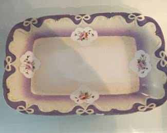 Antique 13" Serving Platter