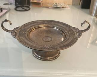 Silver Plate Evans Double Handled Bowl