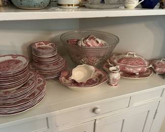 Set of Johnson Brothers Old Britain’s Castles dishes.   58 total pieces. 