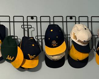 Hat racks, there will be two available.  Hats not included. 