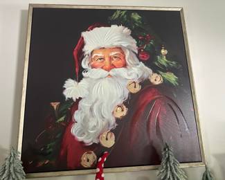 Over the mantel size photo of Santa for the season or for all year long! 