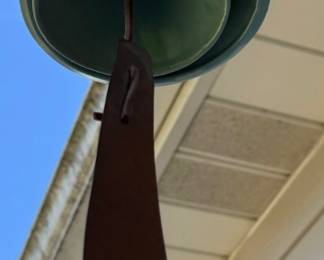 Turquoise Pottery Wind Chime