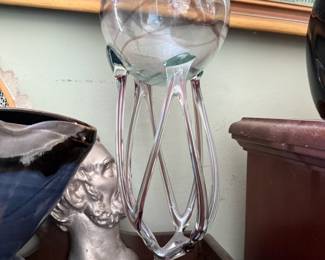 Poland Blown Glass Jelly Fish Candle Holder