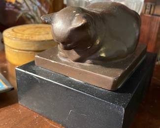 Jane Poupelet Statuette of a Cat Museum Reproduction Figurine